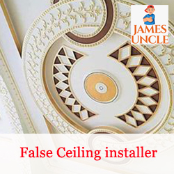 False Ceiling installer Mr. Sukhendu Porel in New Alipore